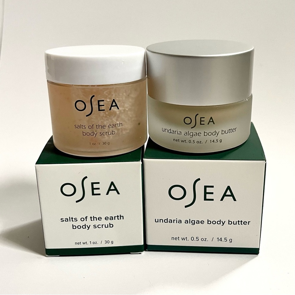 Osea body scrub & body butter set